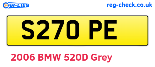 S27OPE are the vehicle registration plates.