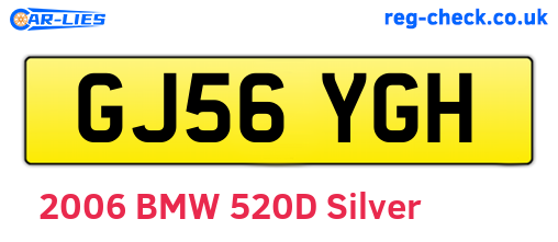 GJ56YGH are the vehicle registration plates.
