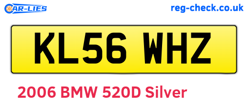 KL56WHZ are the vehicle registration plates.