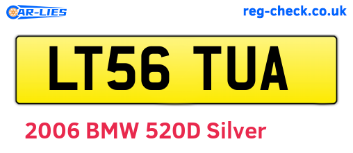 LT56TUA are the vehicle registration plates.