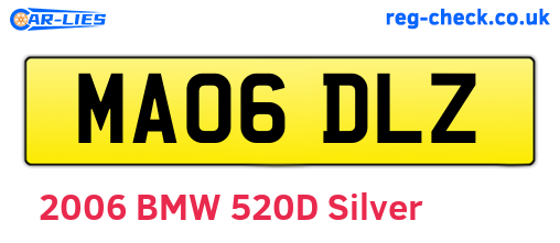 MA06DLZ are the vehicle registration plates.