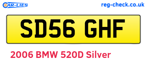 SD56GHF are the vehicle registration plates.