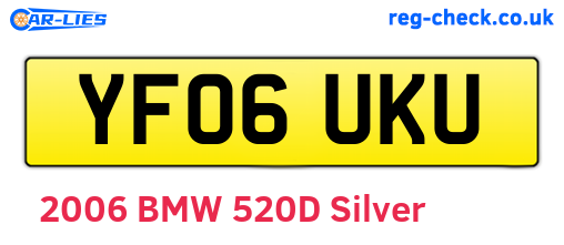 YF06UKU are the vehicle registration plates.