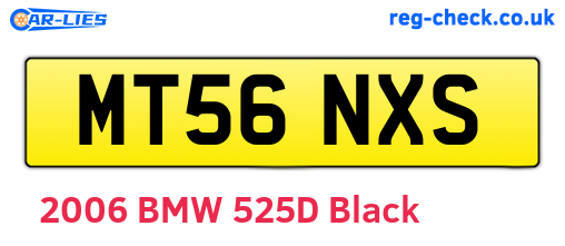 MT56NXS are the vehicle registration plates.