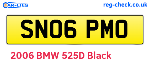 SN06PMO are the vehicle registration plates.