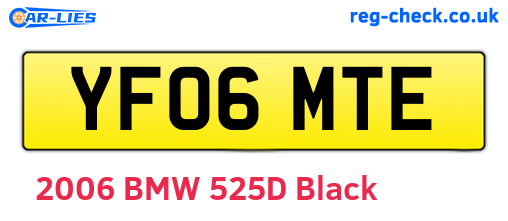 YF06MTE are the vehicle registration plates.