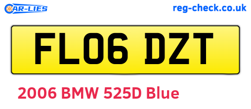 FL06DZT are the vehicle registration plates.
