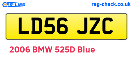 LD56JZC are the vehicle registration plates.