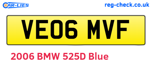 VE06MVF are the vehicle registration plates.
