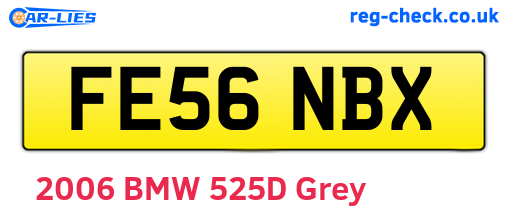 FE56NBX are the vehicle registration plates.