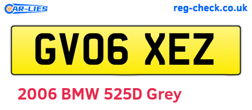 GV06XEZ are the vehicle registration plates.