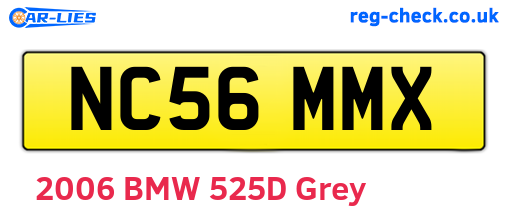 NC56MMX are the vehicle registration plates.