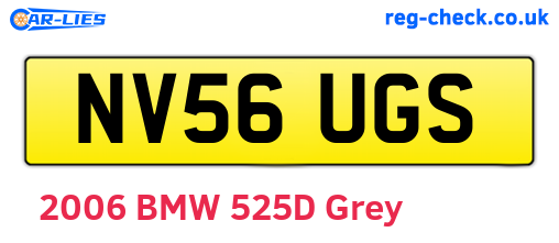 NV56UGS are the vehicle registration plates.