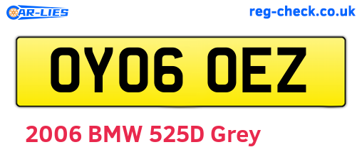 OY06OEZ are the vehicle registration plates.