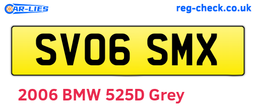 SV06SMX are the vehicle registration plates.