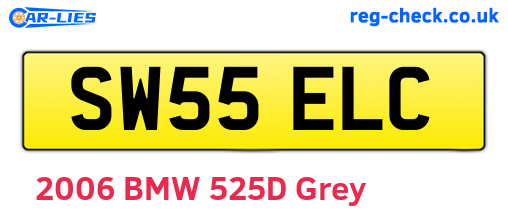 SW55ELC are the vehicle registration plates.