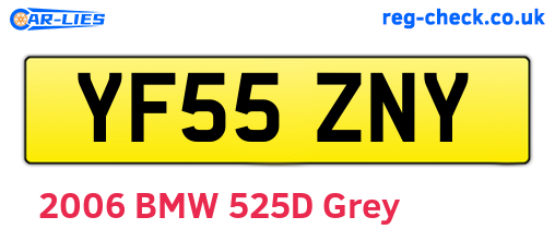 YF55ZNY are the vehicle registration plates.