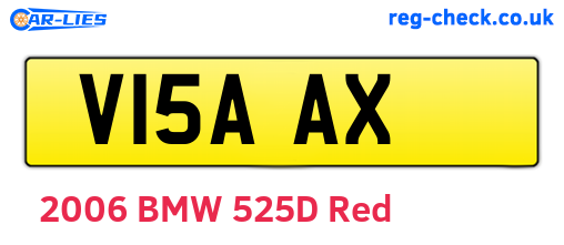 V15AAX are the vehicle registration plates.