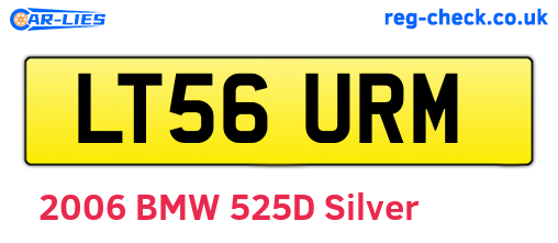 LT56URM are the vehicle registration plates.