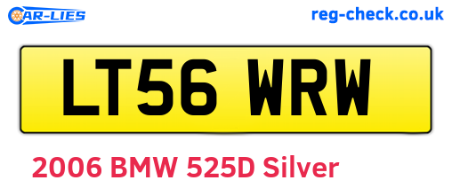 LT56WRW are the vehicle registration plates.