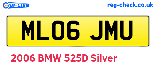 ML06JMU are the vehicle registration plates.