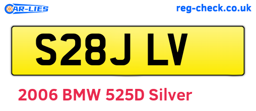 S28JLV are the vehicle registration plates.