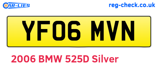 YF06MVN are the vehicle registration plates.