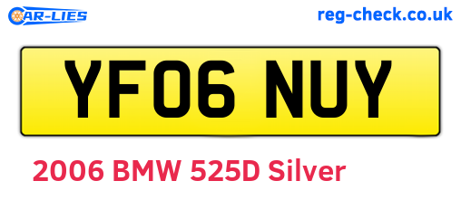YF06NUY are the vehicle registration plates.