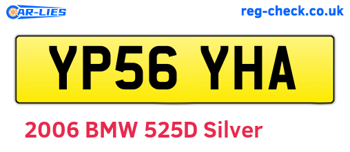 YP56YHA are the vehicle registration plates.