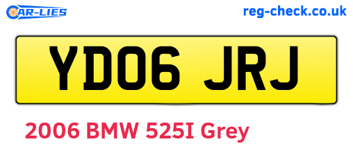 YD06JRJ are the vehicle registration plates.