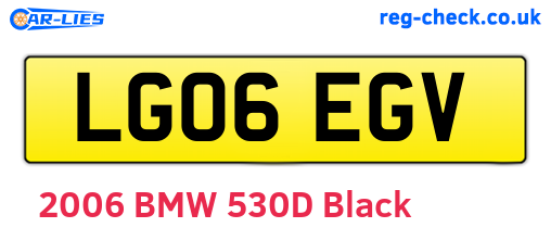 LG06EGV are the vehicle registration plates.