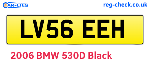 LV56EEH are the vehicle registration plates.