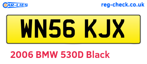 WN56KJX are the vehicle registration plates.