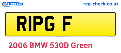 R1PGF are the vehicle registration plates.