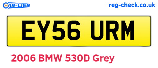 EY56URM are the vehicle registration plates.