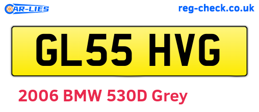 GL55HVG are the vehicle registration plates.