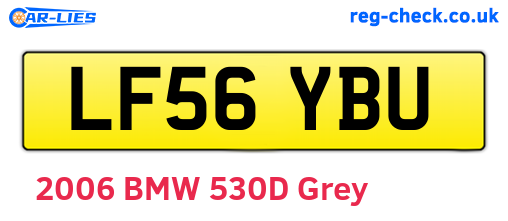 LF56YBU are the vehicle registration plates.