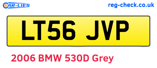 LT56JVP are the vehicle registration plates.