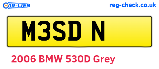 M3SDN are the vehicle registration plates.