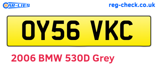 OY56VKC are the vehicle registration plates.