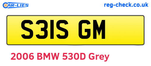 S31SGM are the vehicle registration plates.
