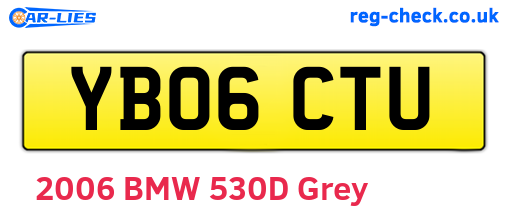 YB06CTU are the vehicle registration plates.