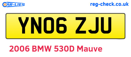 YN06ZJU are the vehicle registration plates.