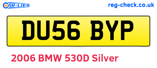 DU56BYP are the vehicle registration plates.