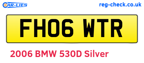 FH06WTR are the vehicle registration plates.