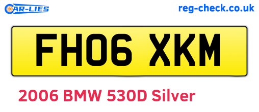 FH06XKM are the vehicle registration plates.