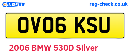 OV06KSU are the vehicle registration plates.