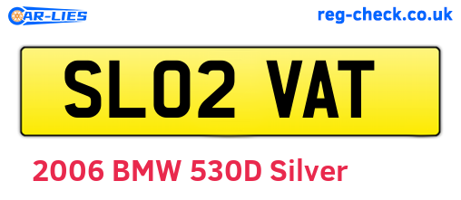 SL02VAT are the vehicle registration plates.