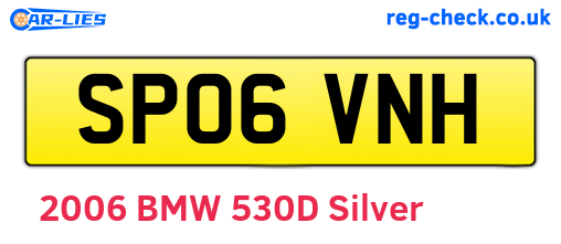 SP06VNH are the vehicle registration plates.