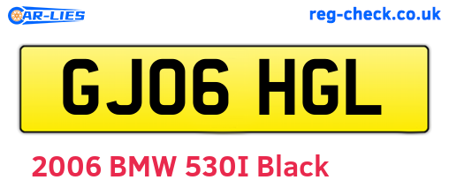 GJ06HGL are the vehicle registration plates.